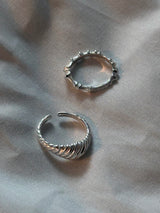 [925silver] Bone detail ring