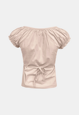 Mild Shirring Button Blouse