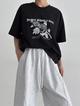 3 TAP Rose Silket Short Sleeve T Shirt (2color)