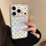 [1+1BOGO] Colorful Polka Dot Gold Accent Full Cover iPhone Case (iPhone 14–17 Series)