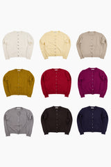 Ciel round button-up cardigan