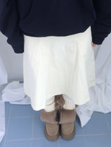 soft corduroy banding skirt