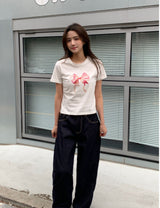 More wide denim pants