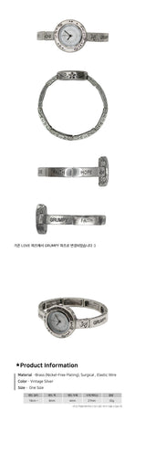 Shabby Spiral Letter Watch