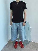 フォイルカーペンターバミューダデニムパンツ 2C