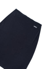 Nude midi skirt_navy