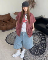 Mark Ethnic Bermuda Denim Pants