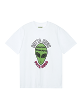 エイリアンヘッド1/2Tシャツ　ホワイト