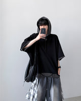 Crunch Layered Half Hoodie