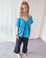 EMBOSSED OFF-SHOULDER TEE