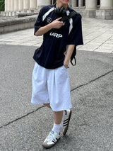 Lur One tuck Bermuda pants