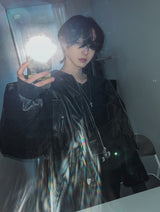 Ebonic Crop Leather MA-1