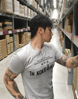 No.1829 リブスリムジップハーフTシャツ (3color)