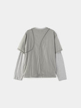 Race Stitch Layered Top