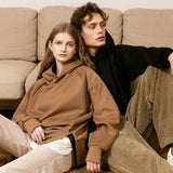 High-gauge double air oversized hoodie