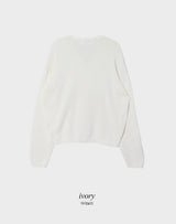 アゲインベーシックコットンルーズフィットⅤネックニット (5color)