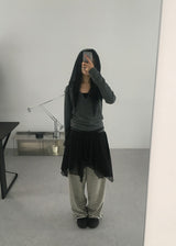 テリーストライプパンツ