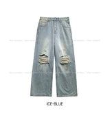 [Planned Product] Arty Damage Washing Wide Denim Pants