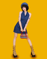 julia holder denim dress