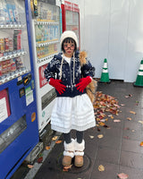 ルドルフィンノーズドローウィンスノーフレークニットジップアップジャケット
