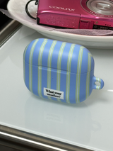 pajama Airpods case-blue