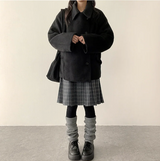 Pony Thick Belt Double High Neck Coat