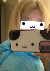 Pink Panda Face Case