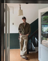 Nero Panel Cotton Wide Pants