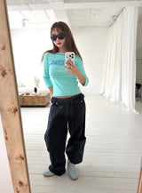 Midnight 3/4 color sleeve T(2c)