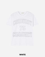 コイ スラブ クロップ プリンテッド ショートスリーブ Tシャツ 3C