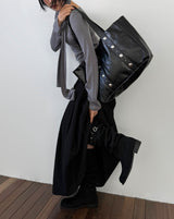FLUID PLEATS LONG SKIRT