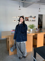 レンパ コーデュロイ リボンカラー ジャケット