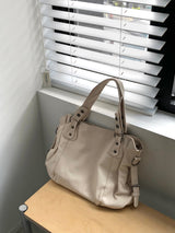 Cust Leather Shoulder Bag (3 colors)