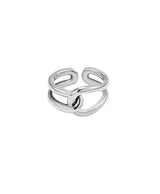 [925 silver] Cinq.silver.50 / nubble ring