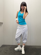 Teenager Capri Jogger Number Patch Jogger Pants 3color