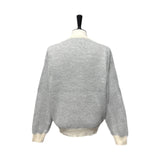 Light Grey Lettering Knit