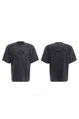 ビンテージウォッシュドリンクルドロゴTシャツ