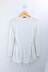 chiffon ruffle line dress