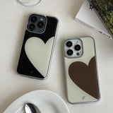 [Epoxy] POP HEART(ミントレッド) シルバーバンパーケース