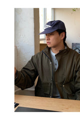 ヘンリーネックレイヤードクロップTシャツ
