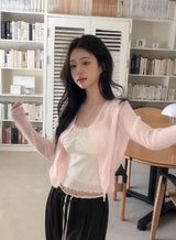 Sunday Pendant Layered Round Knit Cardigan (6color)