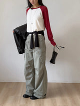 マルチ カーゴ コットン ワイド パンツ
