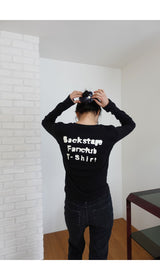 バックタイポスリーブトップ