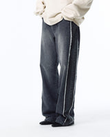 Two tone Panel Jean/Black