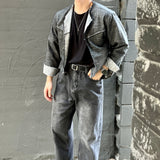 Linen Raw-edge Crop Jacket