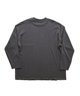 VINTAGE P. DYEING CUT-OUT BOX TEE (Charcoal)