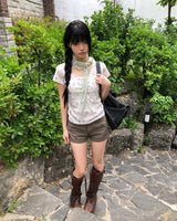 Within Button Short-Sleeve T-Shirt