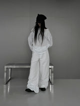 under nylon shirring pants (2color)