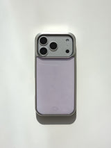 [MADE] ピグメントエポキシシルバーバンバーケース [iPhone/Galaxy] - フォグピンク