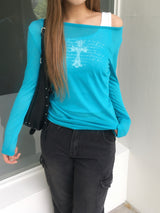 Saint Cross Lettering Long-Sleeve (4C)